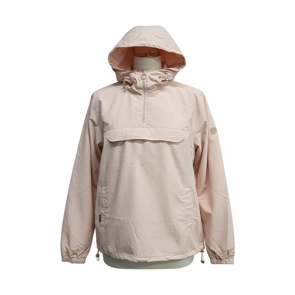 Ragwear Blush Pink Hooded Anorak Jacket Size M New Lightweight Pullover